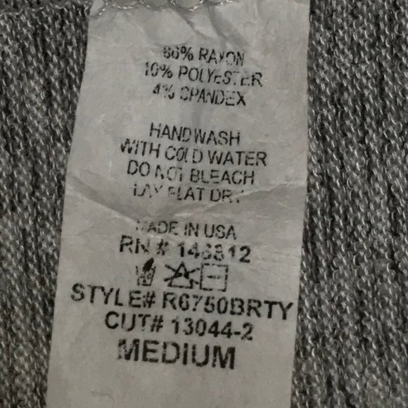 # Caution To The Wind  Long Sleeve Sweater Sz Med - Picture 7 of 8